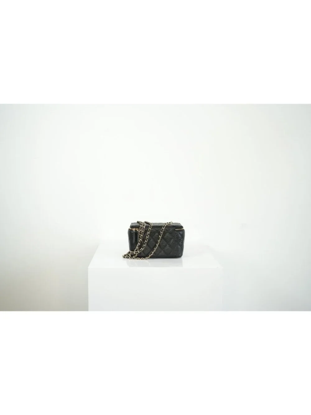 Chanel Black Caviar Vanity (Jewel CC Logo) Full Set